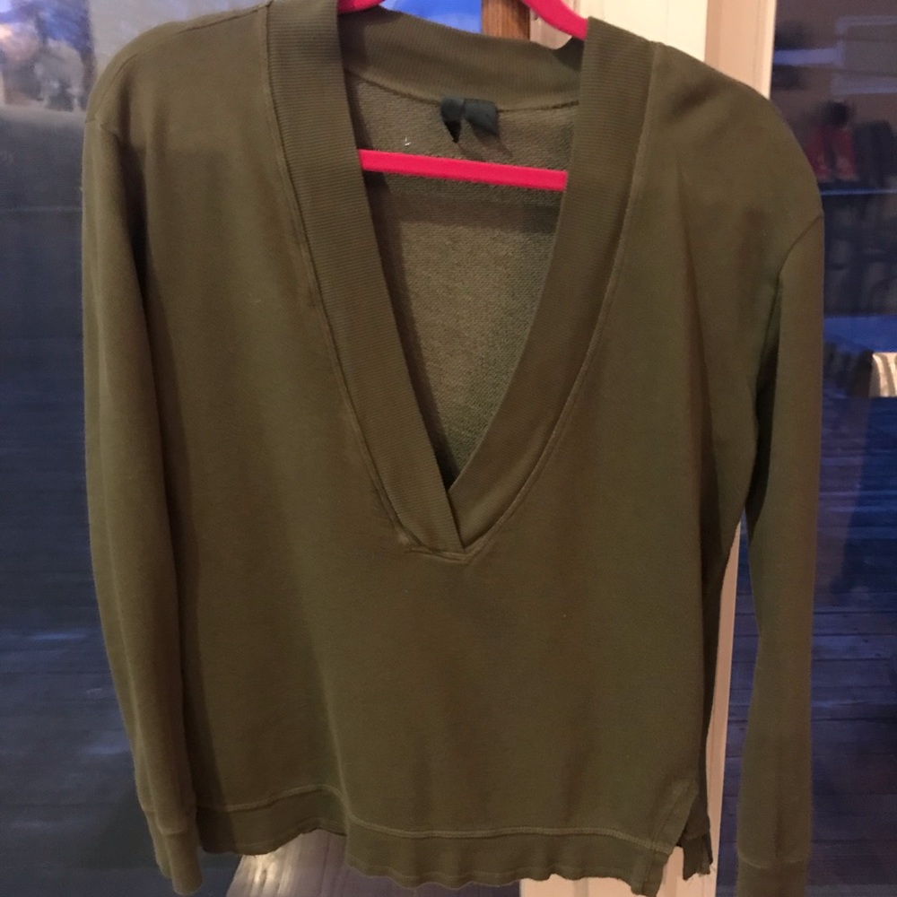 Green long sleeve  pullover - Anthropologie